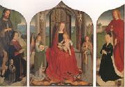 Gerard David The Virgin and child between angel musicians (mk05) oil painting on canvas